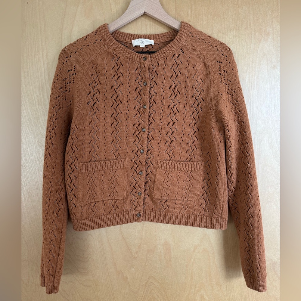 Sézane Jack Cardigan Camel